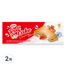 키즈웰 미니 롤케이크 딸기맛, 320g, 2개