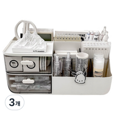 인피샵 북유럽 맥시멈 데스크 오거나이저, 화이트, 3개