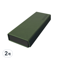 인디 스퀘어 마그넷 케이스, 올리브, 2개