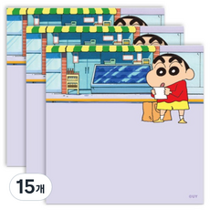 플라잉웨일즈 짱구는 못말려 미니 메모지, 심부름, 50매, 15개