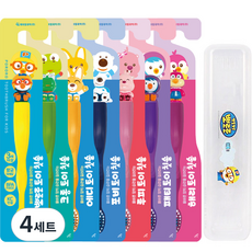 Pororo Toy 嬰兒牙刷 7 種 + 套組, 混色, 4組