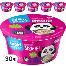 푸디버디 하양라면 컵, 사골, 80g, 30개