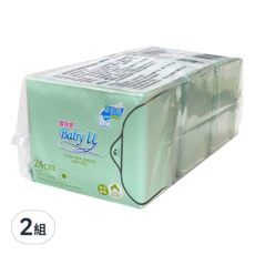 Baby u 寶貝妮 草本精華超薄潔翼衛生棉, 24cm, 36片, 2包
