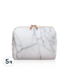 디어달리아 시그니처 마블 메이크업 파우치, 혼합색상, 5개
