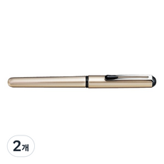 Pentel 飛龍文具 XGFKPX-A 口袋毛筆 麗, 墨水:黑色/筆身:金色, 2個