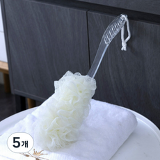 Tirona 沐浴身體刷, 白色, 5個, 1入