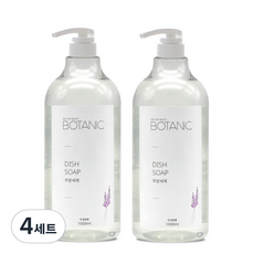 비엔디생활건강 보타닉 주방세제 1000ml x 2p + 전용펌프 세트, 4세트, 2L