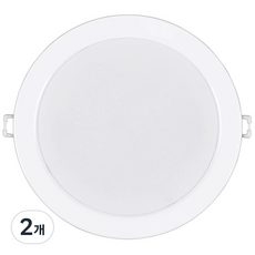 원하 LED 방습 매입등 15W 175 x 60 mm, 주광색, 2개