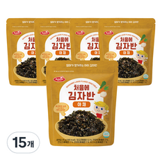 Bebest 孩童調味海苔酥, 25g, 蔬菜口味, 15包