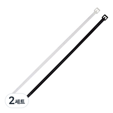 Avery 束線帶 混合 200mm 黑色 100入 + 白色 100入, 2套, 黑色, 白色