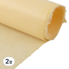 yulart 傳統韓紙 清澈純紙, 2個, 淺褐色 漆紙