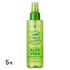 네이처리퍼블릭 수딩 앤 모이스처 알로에베라 수딩젤 미스트, 155ml, 5개