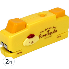 buyhearts 布丁狗 史戴芬 10號訂書機 單孔打孔機, 黃色, 2個