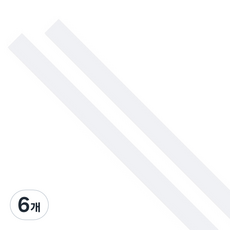 OON 열 수축 튜브 케이블 흰색 50mm x 1m, 6개
