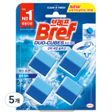 브레프 듀오큐브 맥스 오션 4p, 200g, 5개