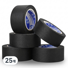 OON 마스킹 테이프 검은색 30mm, 25개