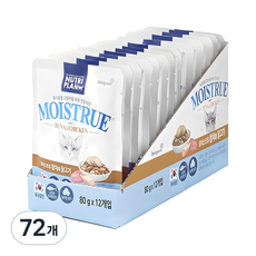 동원뉴트리플랜 고양이 모이스트루 습식 간식, 혼합맛(참치/닭고기), 80g, 72개