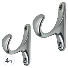 LIVINGiF 軟式單孔衣架, 鎳, 4個