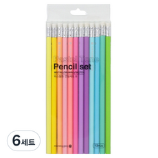 morning glory 粉彩鉛筆組 B 12入組, 6套, 混合色