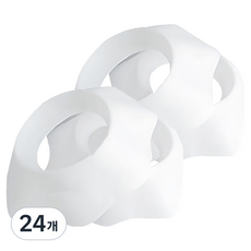 MF商店 防濕矽膠防水防潑濺洗臉護腕 M, 24個, 白色