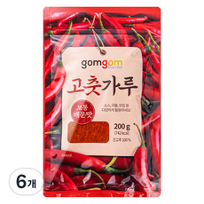 곰곰 고춧가루, 200g, 6개