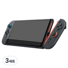 TECHLINE 任天堂 Switch 2 9H 防彈鋼化玻璃螢幕保護貼組, 3套, 單一商品, 透明