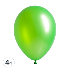 Sempertex 氣球 13cm 100入, 珍珠萊姆綠(531), 4個