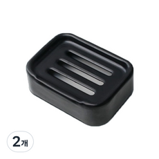 高級金屬肥皂架, 黑色, 2個