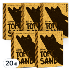 퍼키퍼키 1.5mm 초극세입자 두부모래, 8L, 20개, 오리지날(밀크향)