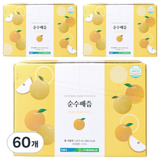 나주배원예농협 착즙 순수배즙, 120ml, 60개