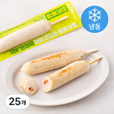 한끼통살 닭가슴살 소시지 꼬치형 할라피뇨 (냉동), 70g, 25개