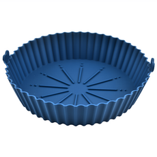 氣炸鍋烘培矽膠烤盤 藍色, 1個