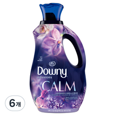미국산 다우니 인퓨전 캄 고농축 섬유유연제 라벤더 앤 바닐라빈, 1.44L, 6개