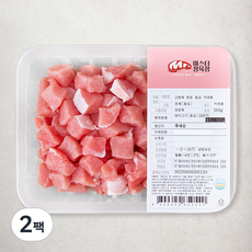 근본육 한돈 등심 카레용 (냉장), 500g, 2팩