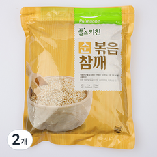 pul's kitchen Pulmuone圃美多 進口純炒芝麻, 2個, 1kg