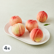 당도선별 아삭복숭아 4~6입, 4개, 1.25kg