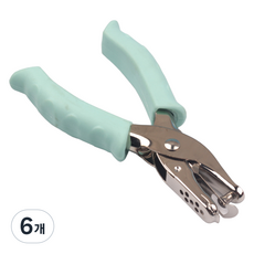 코히모 수동 종이 문서 펀칭 타공기 6mm 4W140 민트, 1공, 6개