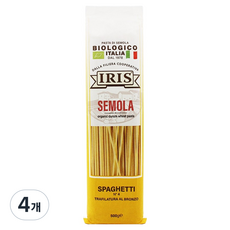 이리스 유기농 세몰라 스파게티, 500g, 4개