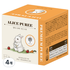 앨리스 과일 퓨레 2p, 4개, 200g, 당근