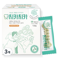 굿데이 치카치카 강아지 덴탈껌, 장 건강, 132g, 3개