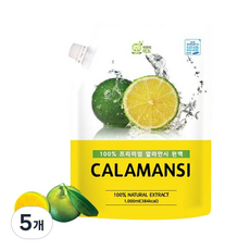 자연의미소 깔라만시 원액, 1L, 5개