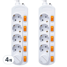 Home Planet 延長線+兒童保護用安全蓋 2入, 3m, XWL-GD5（5球）, 4個