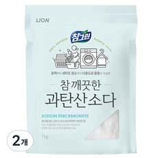 참그린 참 깨끗한 과탄산소다 주방세제 파우치, 1kg, 2개