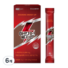 코오롱제약 뉴트라팜 아르기닌 에너지업, 225g, 6개