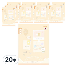 PENPIA 800 小學適用10格韓文習字練習筆記本, 20本, 顏色隨機