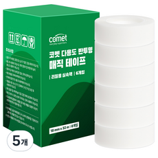 comet 多用途補充裝隱形膠帶經濟包 6入, 5個, 半透明