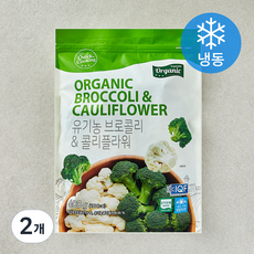 퀵쿠킹 유기가공식품 인증 브로콜리 & 콜리플라워 (냉동), 600g, 2개
