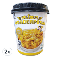 Daeyujaem WONDERBbokki 起司杯裝辣炒年糕, 2個, 120g