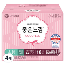 GOODFEEL 原創超薄蝶翼衛生棉, 小型, 18入, 4個