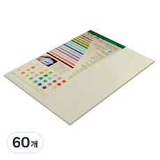 종이문화 두꺼운카드지 레인보우카드 No.1 레몬, 60개
